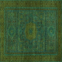 Moderni tepisi B. Sažetak tirkizno plave boje, kvadrat od 8 stopa