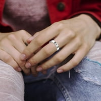 Prsten za žene djevojke jednostavan titan čelik crtani nakit prsten darove