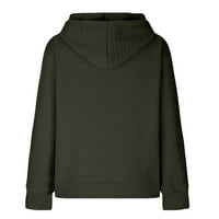 Ženske trenirke u prodaji, Modni Casual preveliki džemper s džepom Dan zahvalnosti, vojne zelene ženske radne