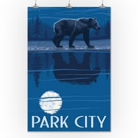 Park Grad, medvjed na mjesečini