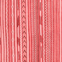 Tvrtka alt strojno pere kvadratne apstraktne crvene moderne unutarnje prostirke, površine 7 stopa