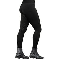 Visoke hlače, joga hlače, Ženska sportska odjeća za jahanje, ženske traperice, traper hlače u crnoj boji