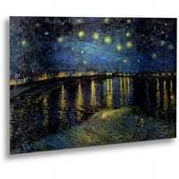 Zaštitni znak likovna umjetnost Zvjezdana noć II četkana aluminijska zidna umjetnost umjetnosti Vincent van Gogh