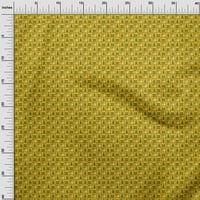Jednobojna Tkanina Od poliestera i likre u žutoj boji, Božićni materijal za šivanje, tiskana tkanina širine dvorišta