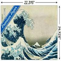 Hokusaijev zidni plakat veliki val uz obalu Kanagave, 14.725 22.375