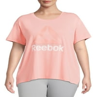 Reebok ženska plus size Ultimate Slinky Jersey obrezana majica