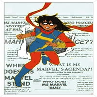 Comics Comics-Miss Marvel-Miss Marvel varijanta naslovnice zidnog plakata, 22.375 34
