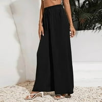 Smihono Clearance široke noge duge hlače Žene plus mršave tanke fit ženke casual nadmaše modne žene Ljetni džep