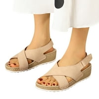 Ženske sandale od boemskog stila; ljetne sandale u boemskom stilu s remenom za gležanj s perlicama; Ležerne japanke;