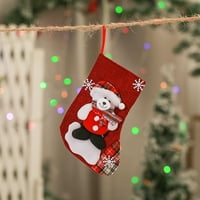Božićni ukrasi u zatvorenom i na otvorenom na rasprodaji, paket slatkiša božićni poklon ukras božićnog drvca čarape