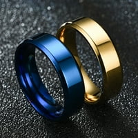 Eastshop široki muški prsten od nehrđajućeg čelika Jednostavni izvrsni zaručnički modni nakit