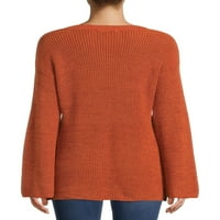Pioneer Woman V-izreza pulover s zvonastim rukavima
