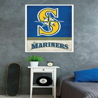 Seattle Mariners - zidni poster s retro logotipom, 22.375 34
