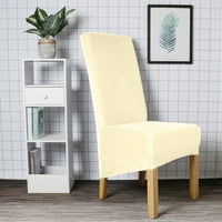 Navlake za blagovaonske stolice od rastezljivog baršuna, uklonjive, perive velike mekane navlake za Blagovaonske