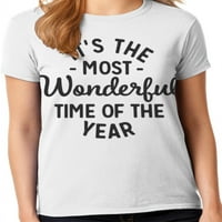 Ženska kolekcija grafičkih majica s svečanim božićnim citatima