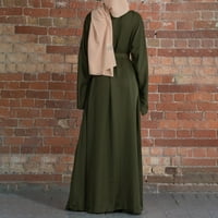 Održive haljine za žene ženska muslimanska duga haljina Abaia s cvjetnim printom vintage Kaftan Islamski Maksi